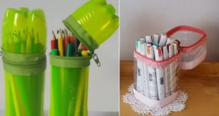 Hộp đựng bút từ chai nhựa phế liệu