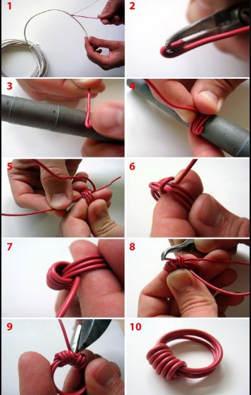 Mẹo làm nhẫn Handmade từ dây điện cũ
